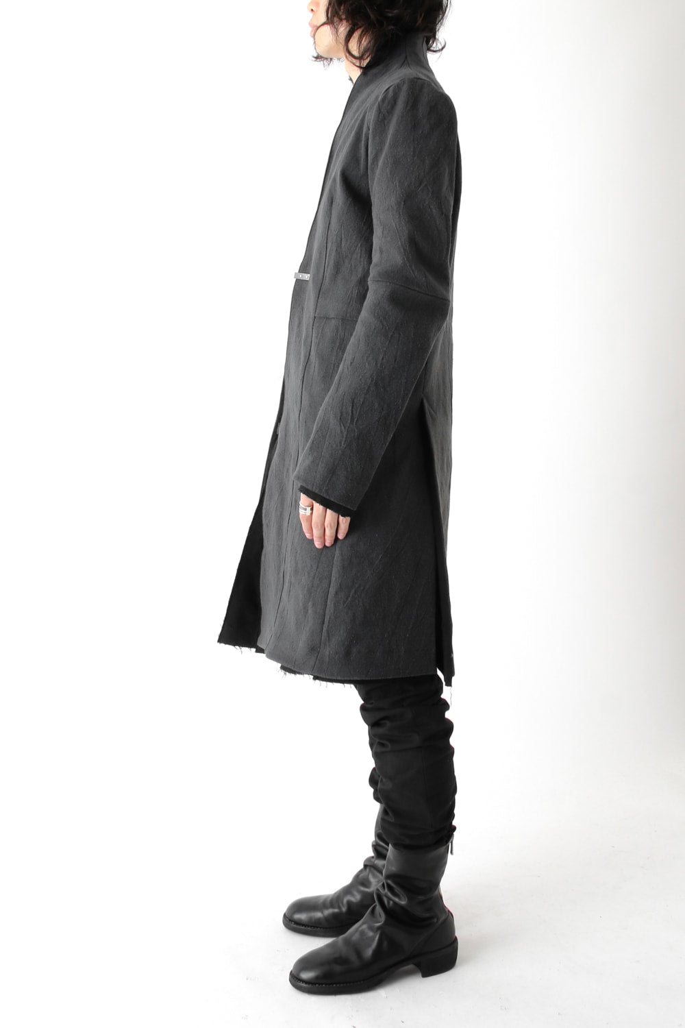 Layered Hi-Necked Coat