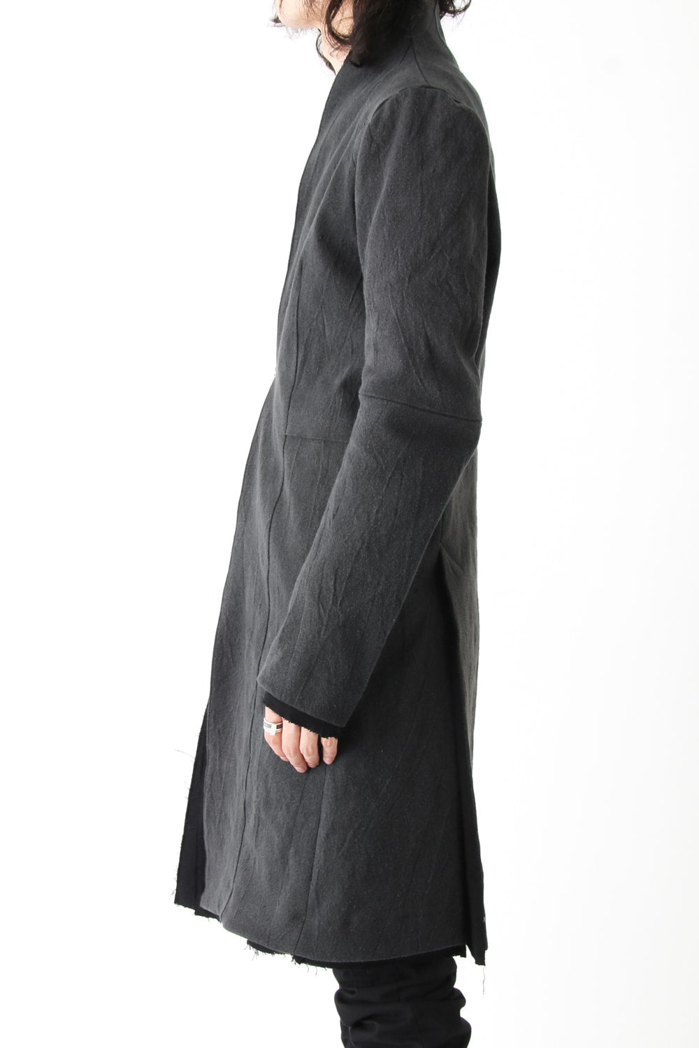 Layered Hi-Necked Coat