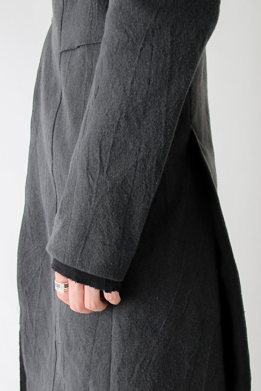 Layered Hi-Necked Coat