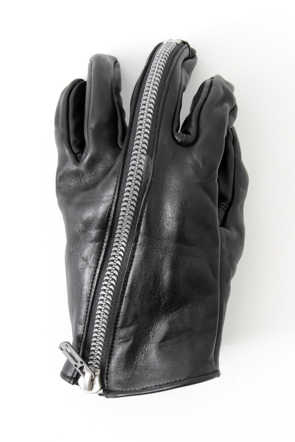 Horse Leather Zip Gloves 