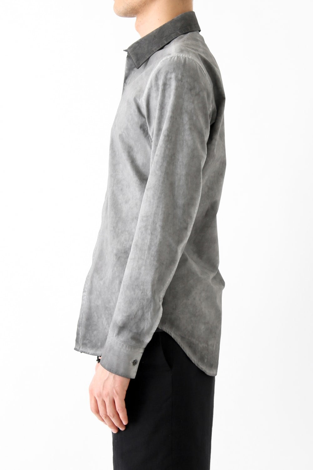 Cold Dyed Dress Shirt Gray