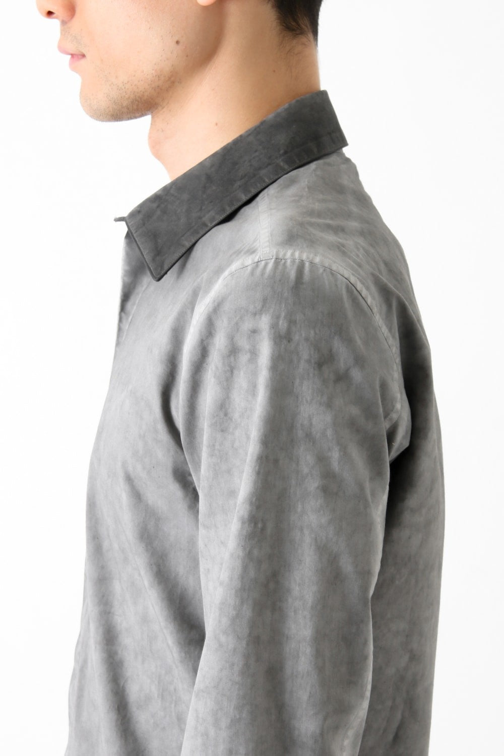 Cold Dyed Dress Shirt Gray