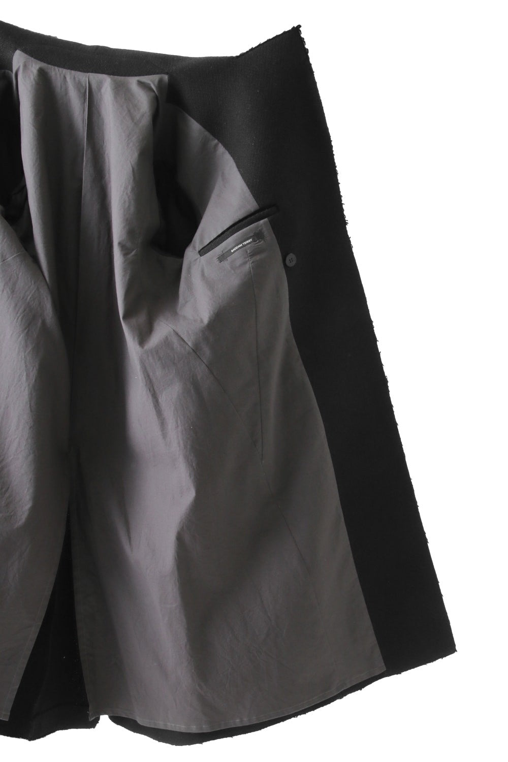 Leather Needle punch Double-breasted Coat