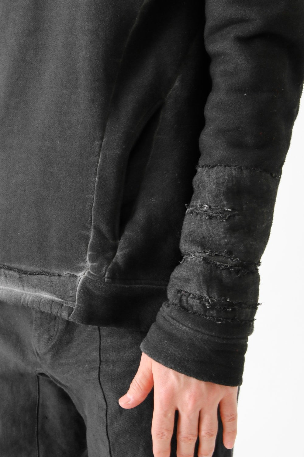 Product dyed Cold Dye Pullover Parka Black