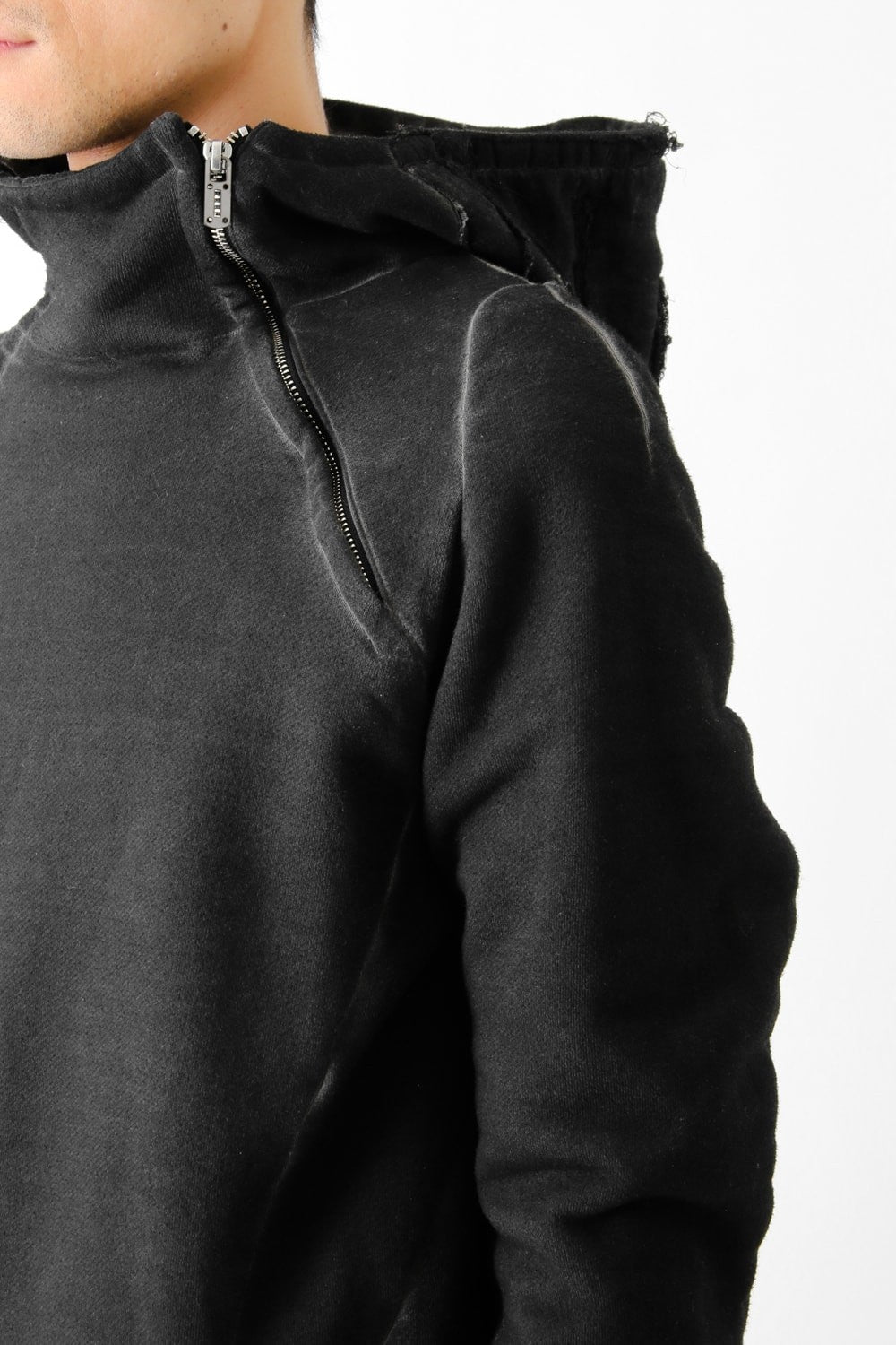 Product dyed Cold Dye Pullover Parka Black