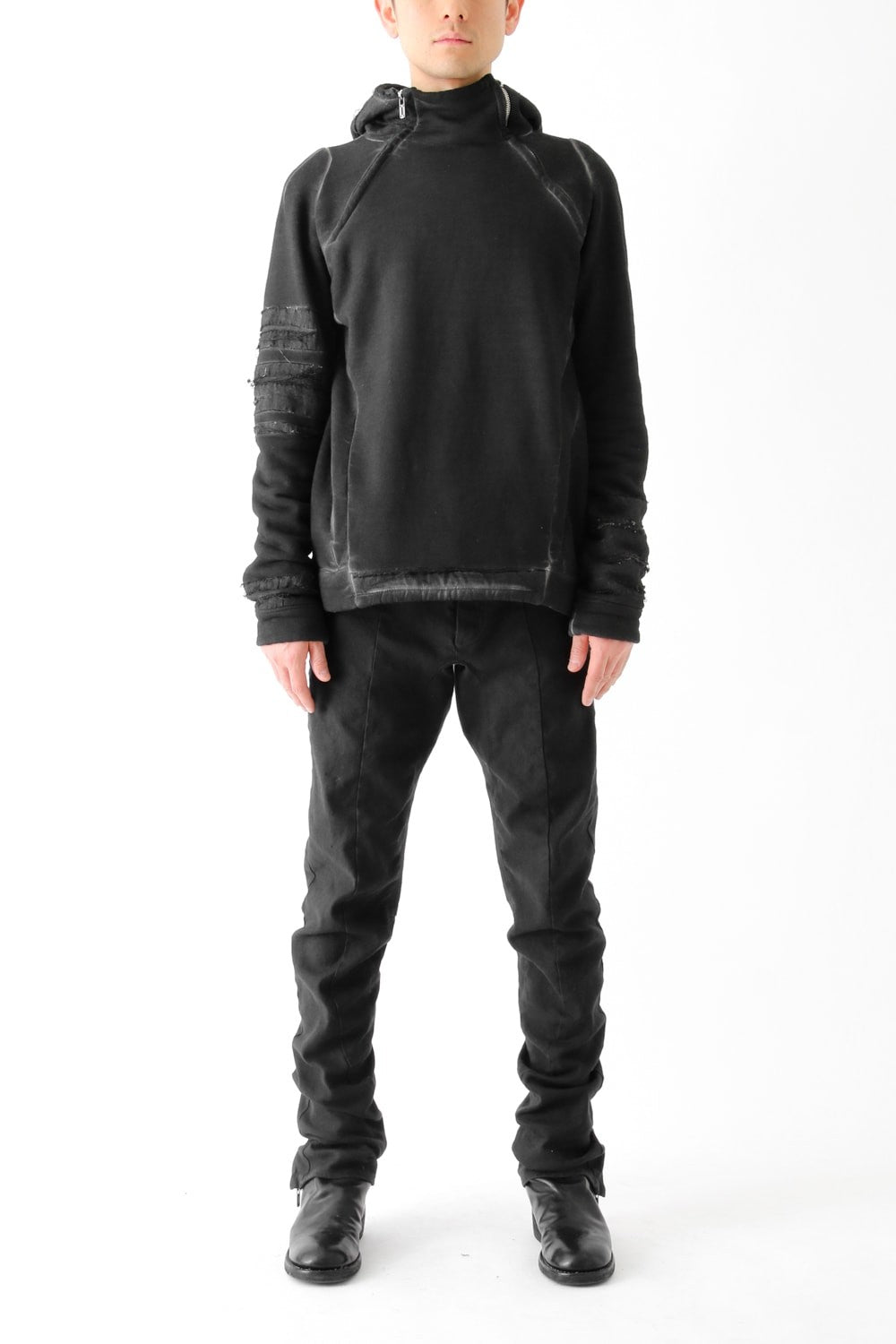 Product dyed Cold Dye Pullover Parka Black