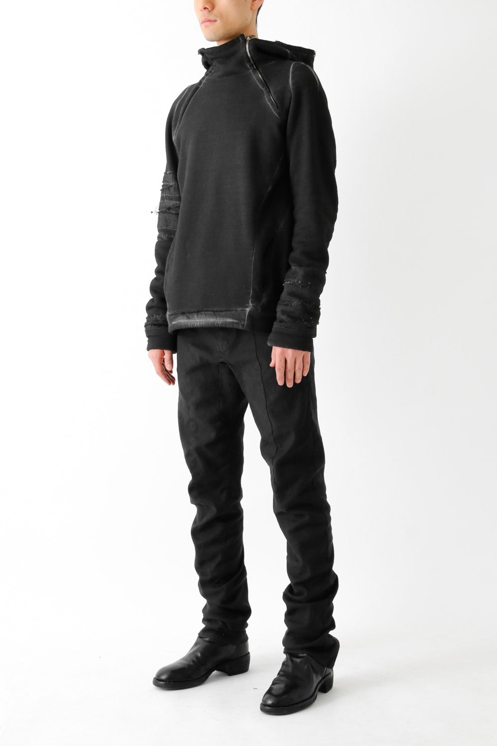 Product dyed Cold Dye Pullover Parka Black
