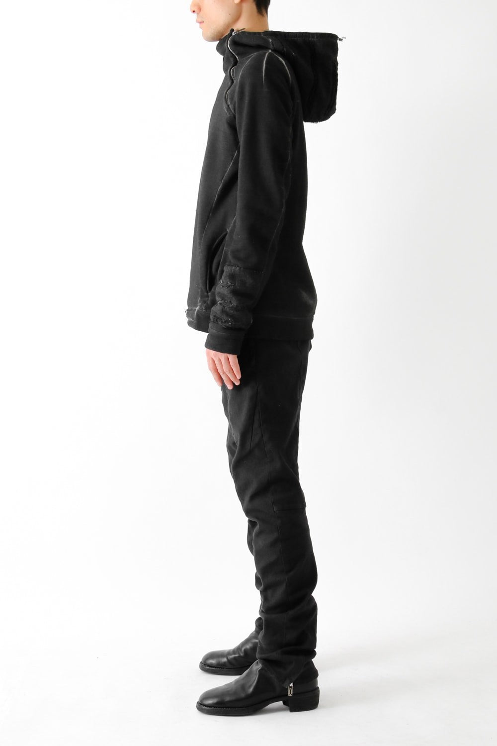 Product dyed Cold Dye Pullover Parka Black