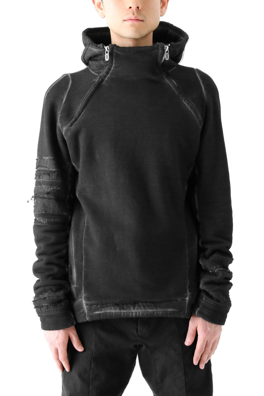 Product dyed Cold Dye Pullover Parka Black