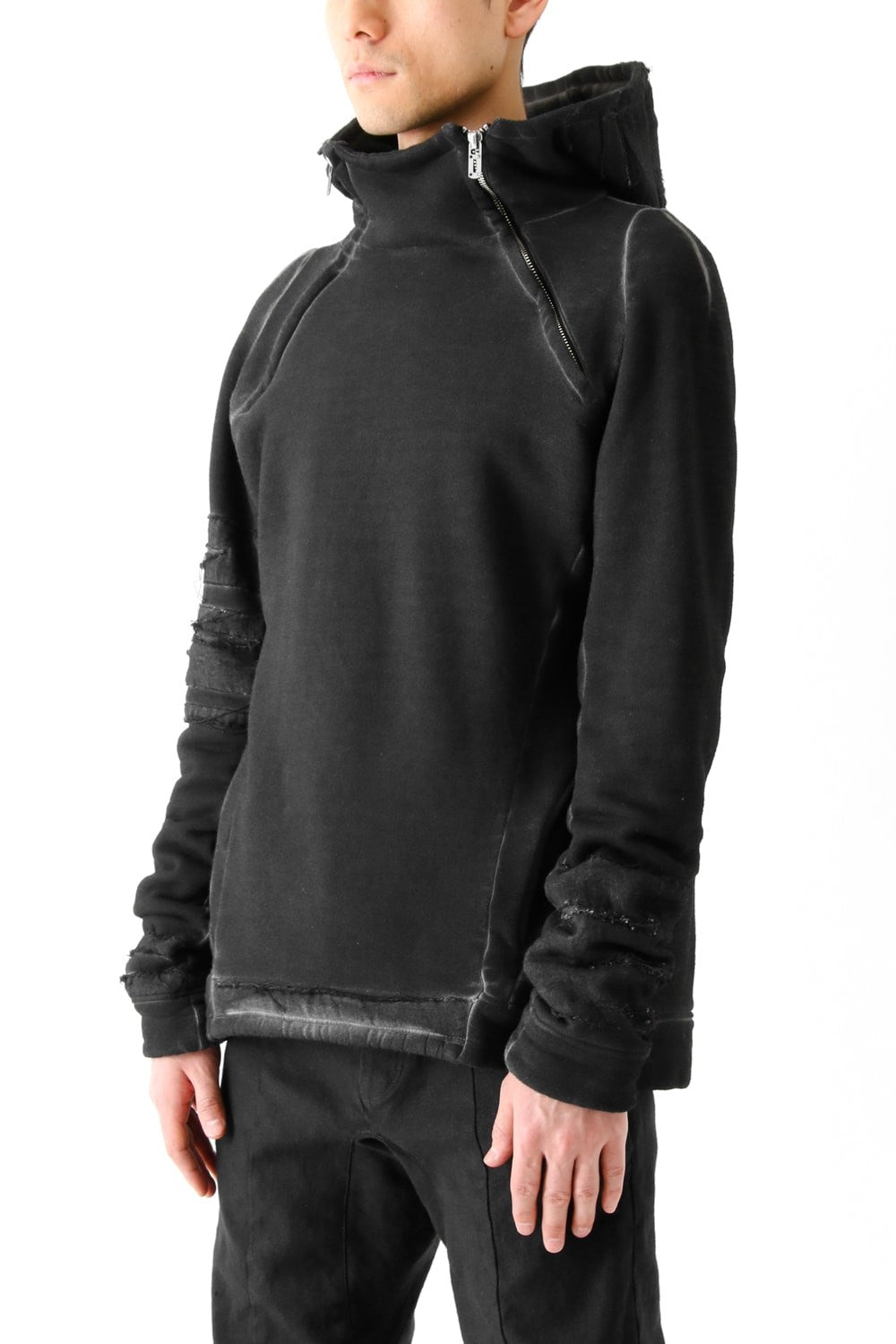 Product dyed Cold Dye Pullover Parka Black