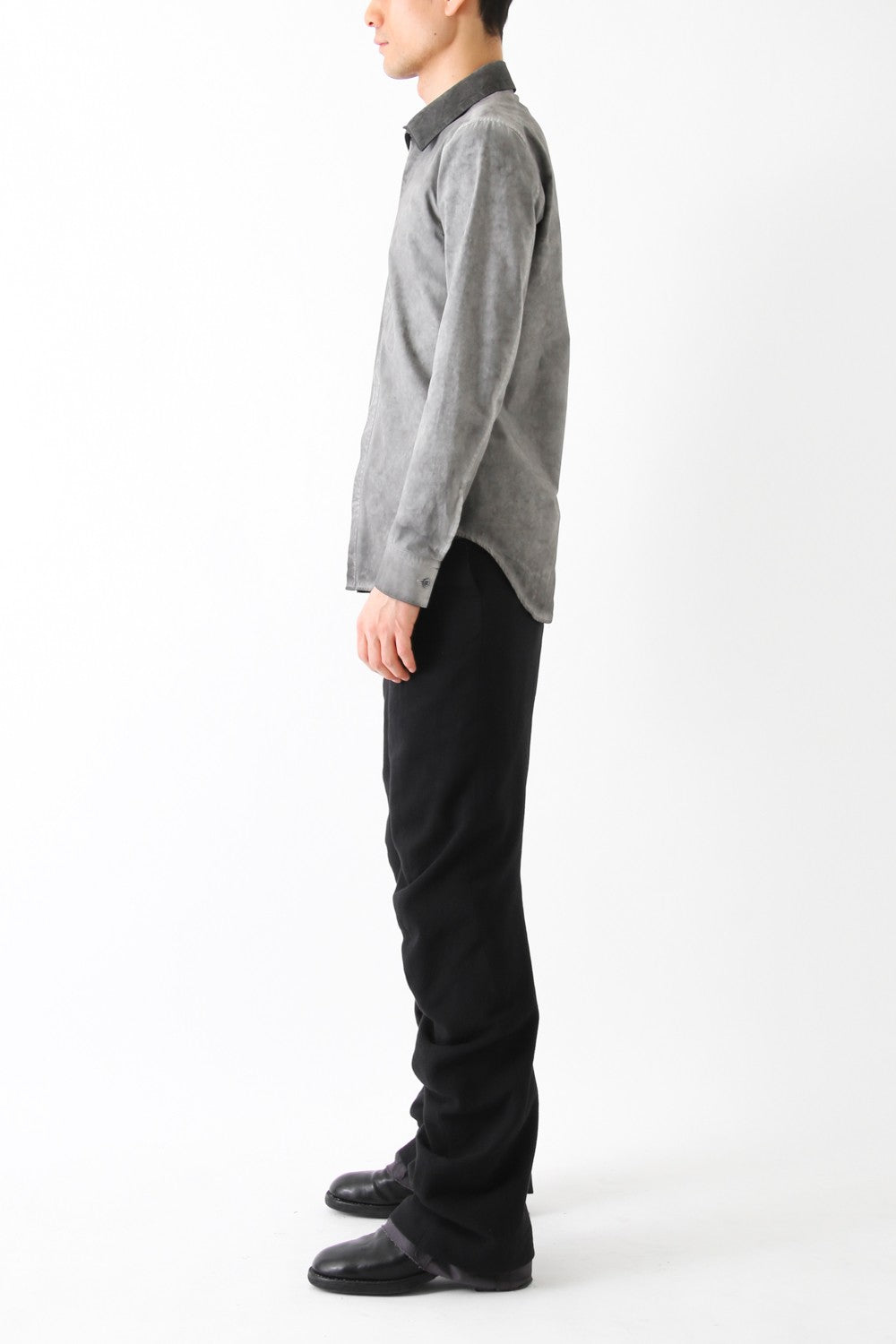 Cold Dyed Dress Shirt Gray