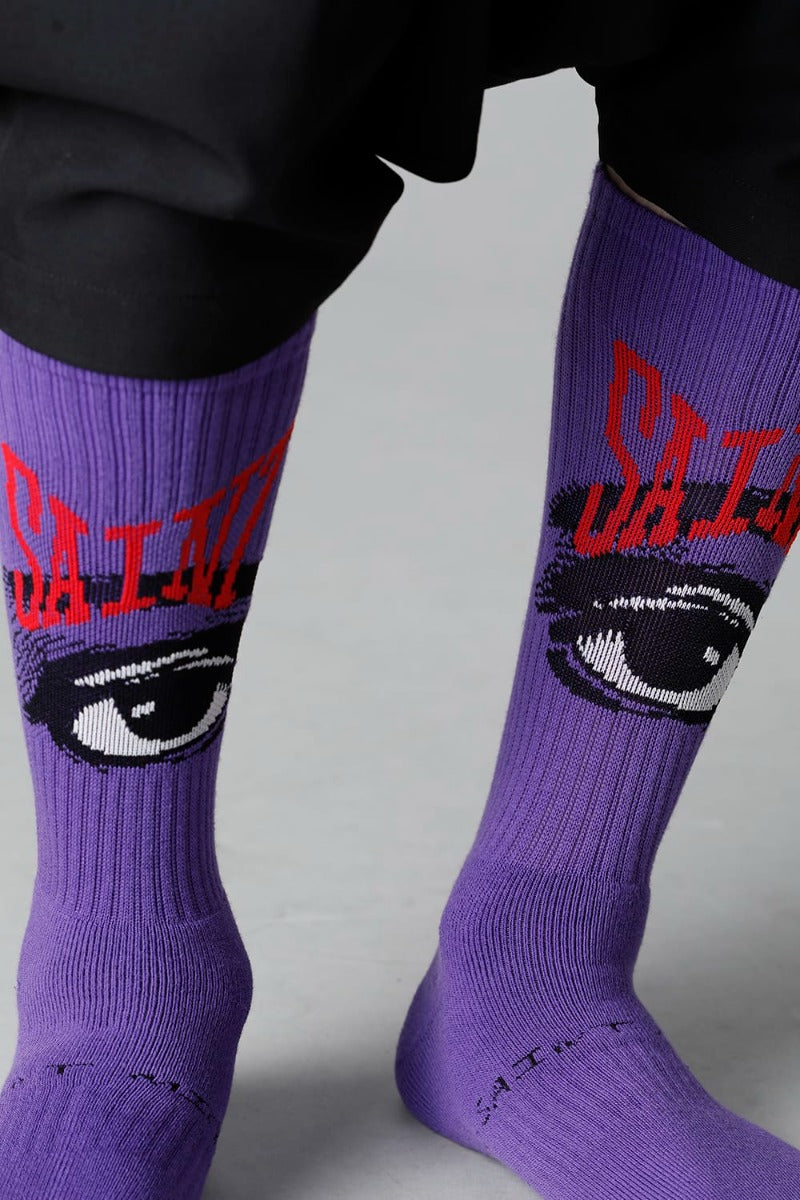 Eye Socks Purple