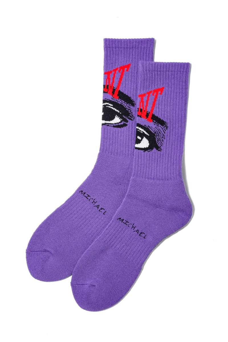 Eye Socks Purple