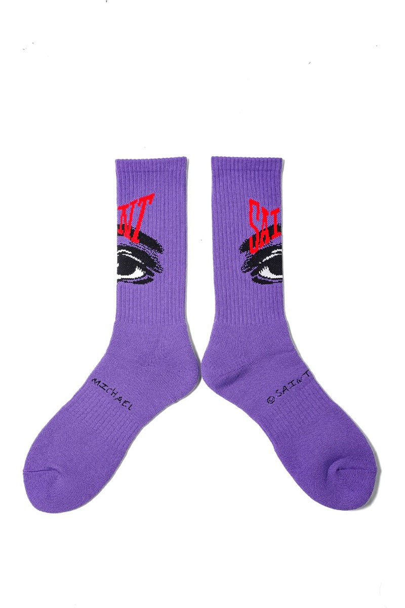 Eye Socks Purple