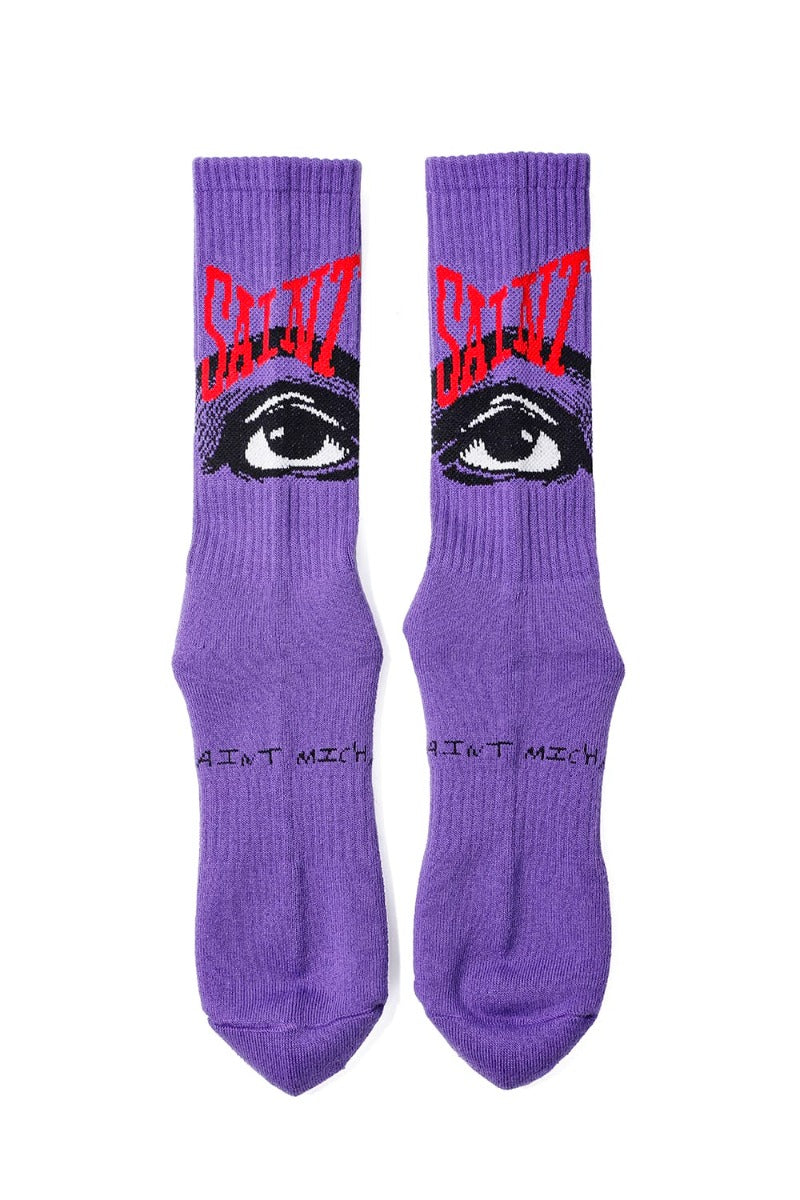 Eye Socks Purple
