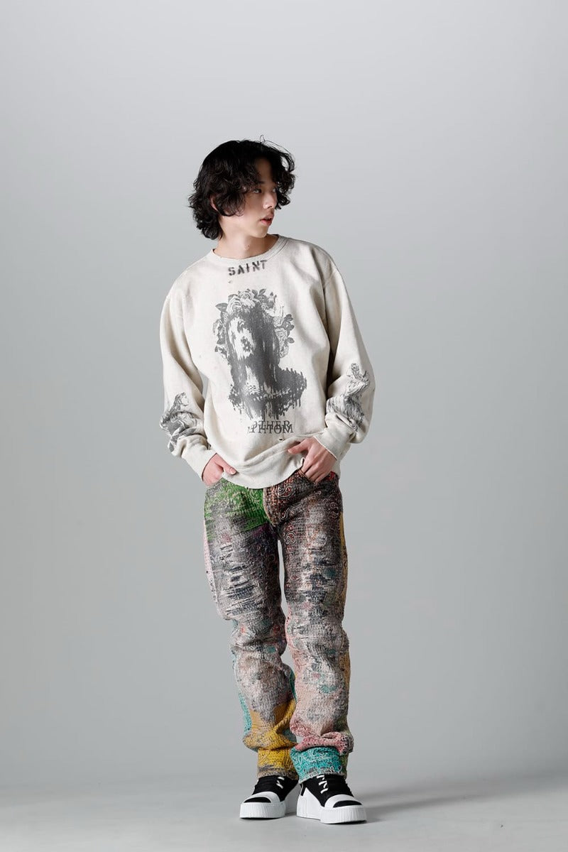 KOSUKE KAWAMURA × ©SAINT M×××××× MOTHER Sweat Shirt