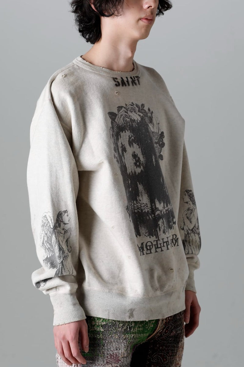 KOSUKE KAWAMURA × ©SAINT M×××××× MOTHER Sweat Shirt
