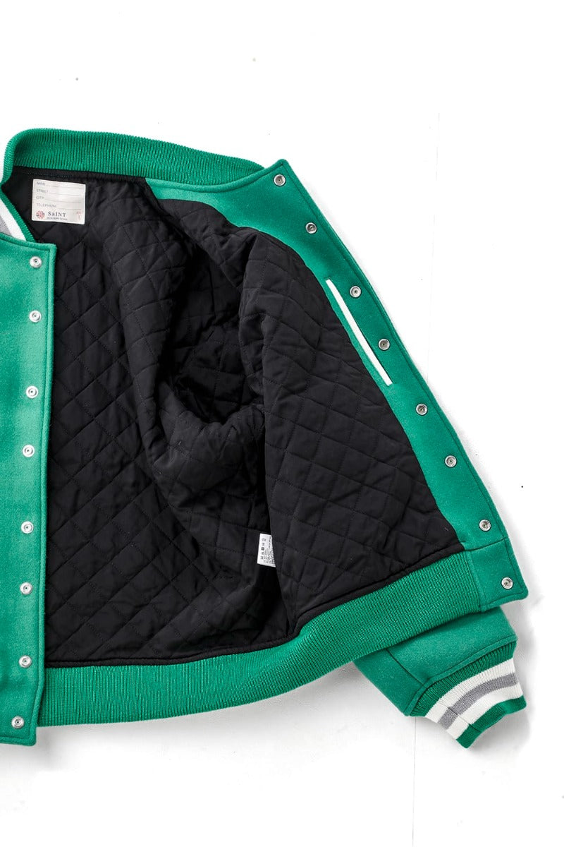 SHERMER ACADEMY × ©SAINT M×××××× Varsity Jacket