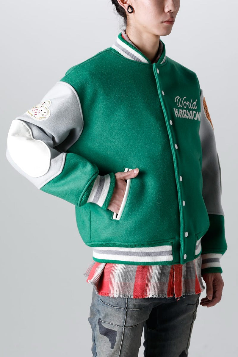 SHERMER ACADEMY × ©SAINT M×××××× Varsity Jacket