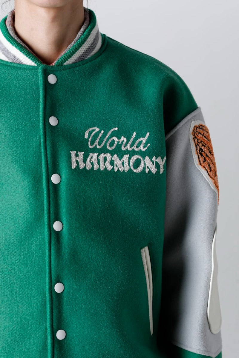 SHERMER ACADEMY × ©SAINT M×××××× Varsity Jacket