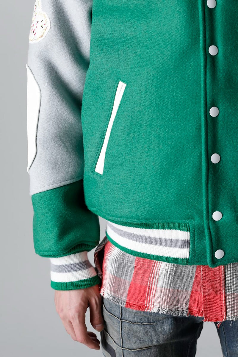 SHERMER ACADEMY × ©SAINT M×××××× Varsity Jacket