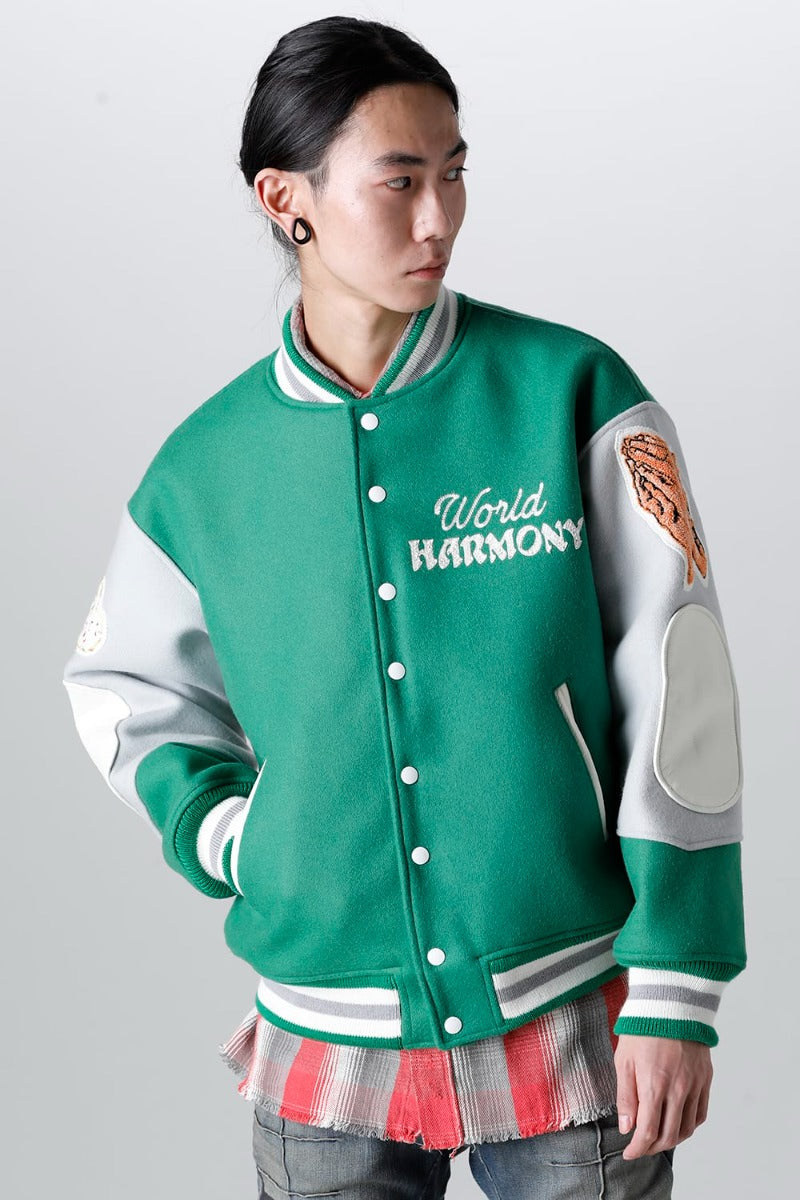 SHERMER ACADEMY × ©SAINT M×××××× Varsity Jacket