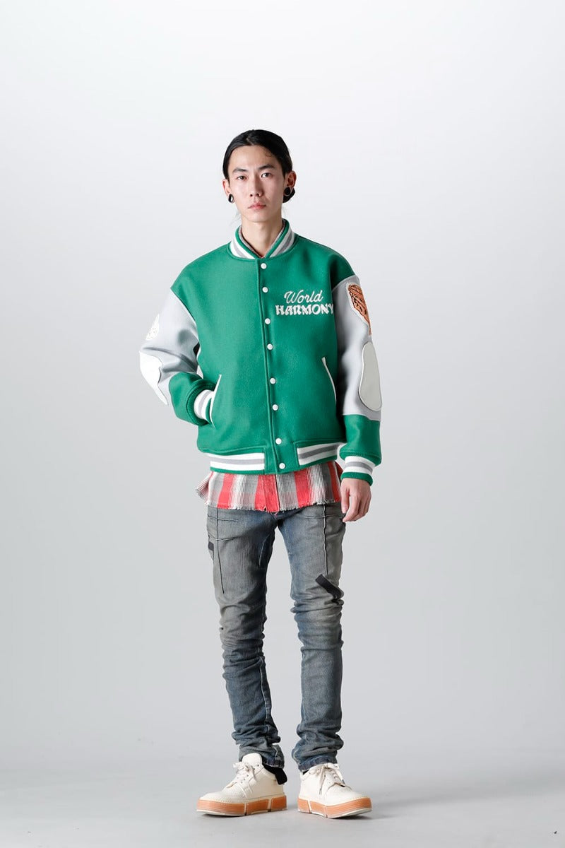 SHERMER ACADEMY × ©SAINT M×××××× Varsity Jacket