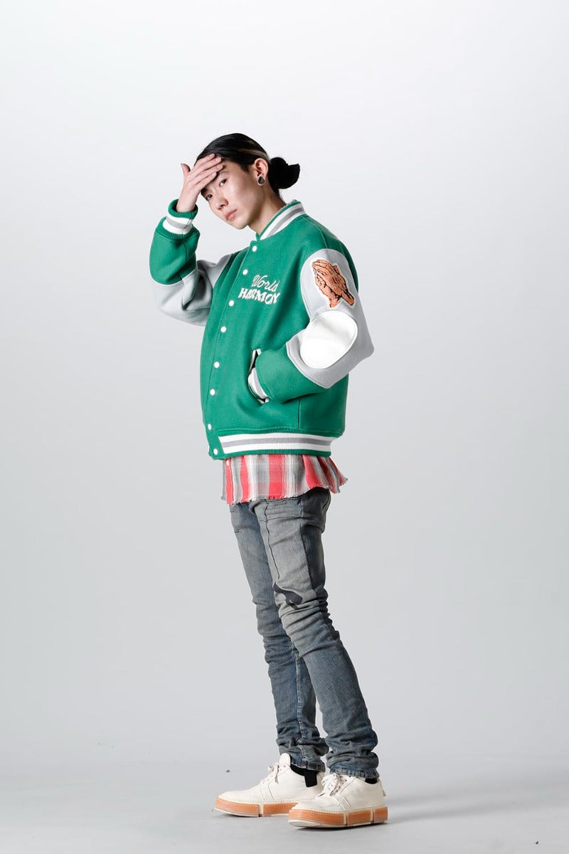 SHERMER ACADEMY × ©SAINT M×××××× Varsity Jacket