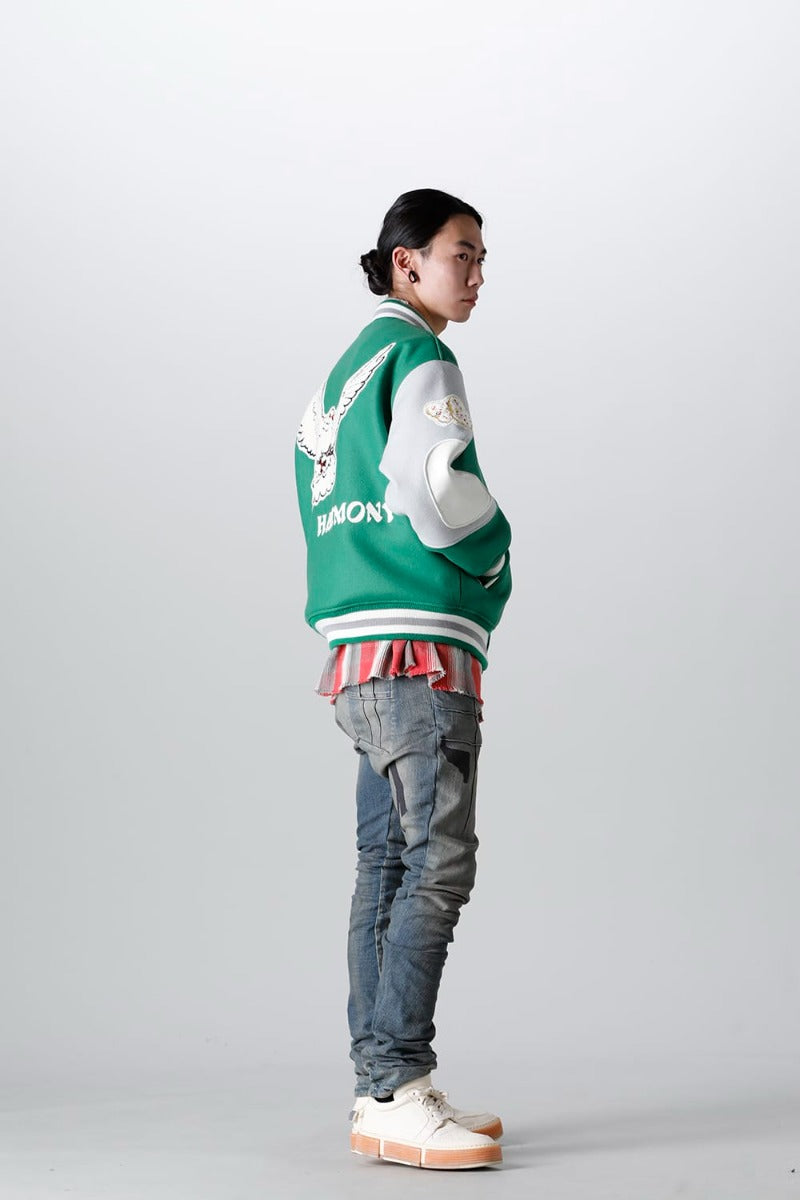 SHERMER ACADEMY × ©SAINT M×××××× Varsity Jacket