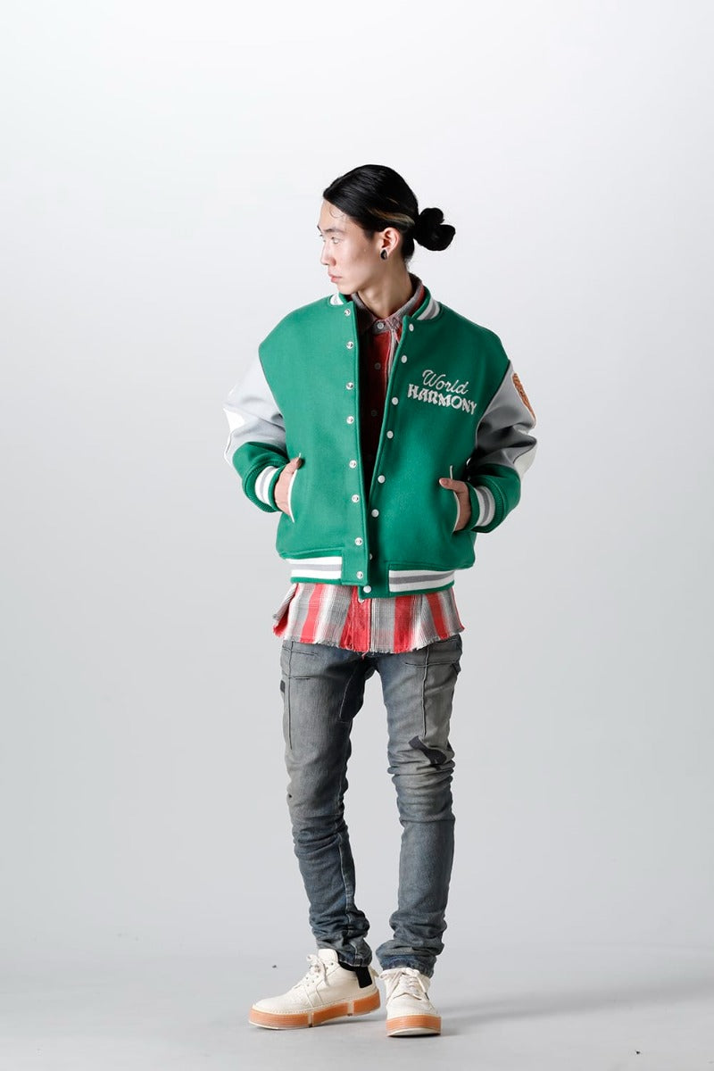 SHERMER ACADEMY × ©SAINT M×××××× Varsity Jacket