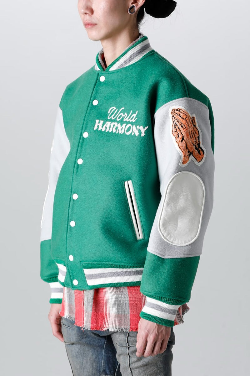 SHERMER ACADEMY × ©SAINT M×××××× Varsity Jacket