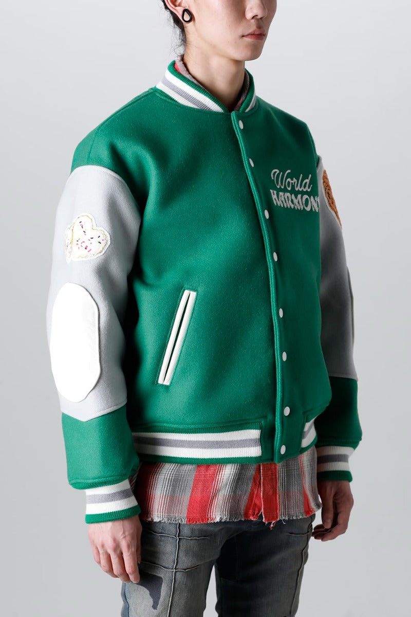 SHERMER ACADEMY × ©SAINT M×××××× Varsity Jacket