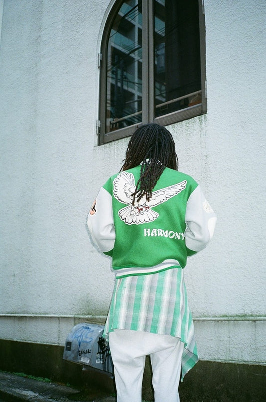 SHERMER ACADEMY × ©SAINT M×××××× Varsity Jacket