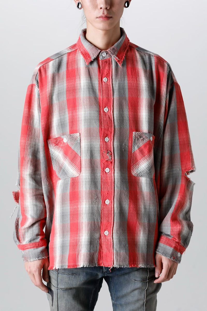 SHERMER ACADEMY × ©SAINT M×××××× Frannl Check Shirt