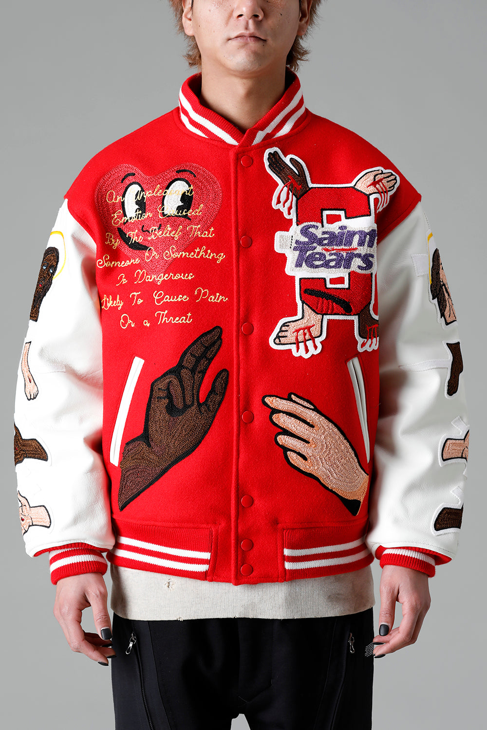 DENIM TEARS × ©SAINT M×××××× "SAINT TEARS" Stadium Jacket