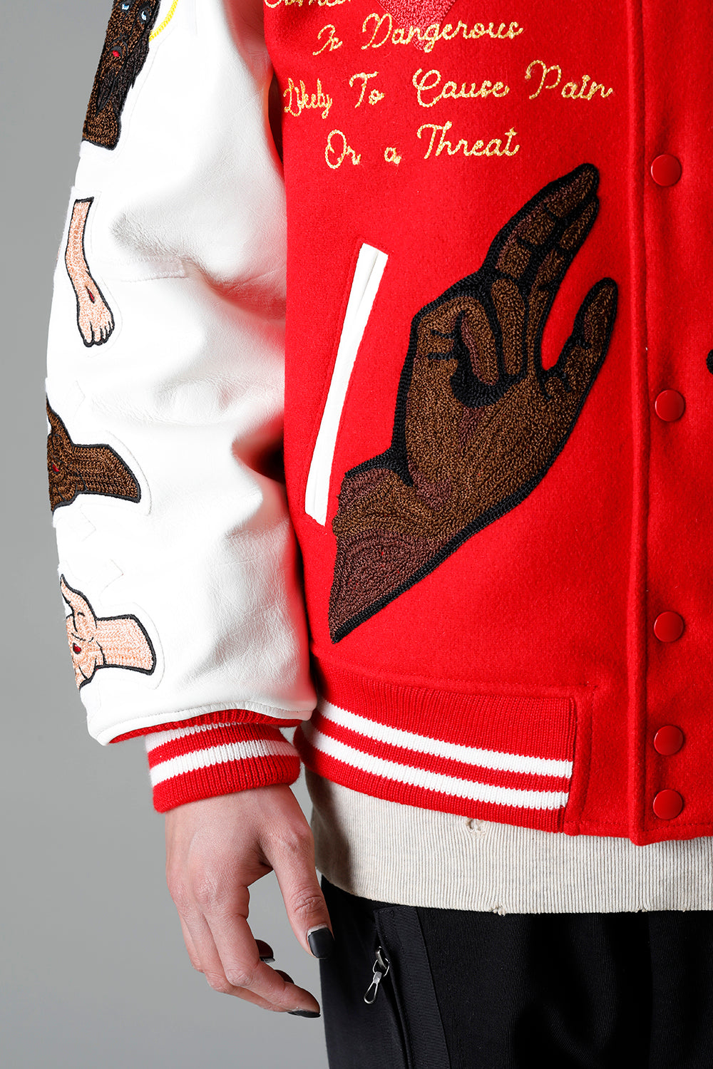 DENIM TEARS × ©SAINT M×××××× "SAINT TEARS" Stadium Jacket