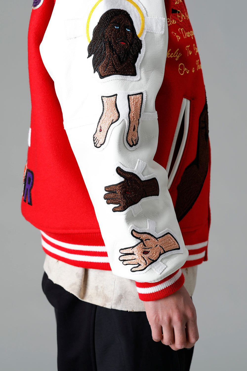 DENIM TEARS × ©SAINT M×××××× "SAINT TEARS" Stadium Jacket