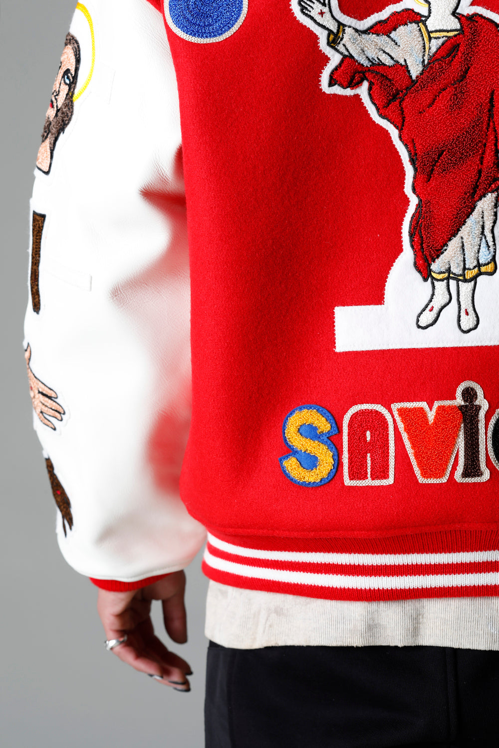DENIM TEARS × ©SAINT M×××××× "SAINT TEARS" Stadium Jacket