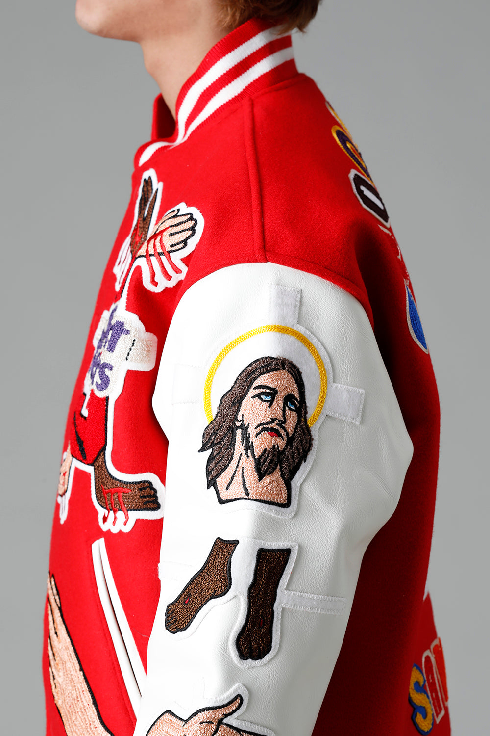 DENIM TEARS × ©SAINT M×××××× "SAINT TEARS" Stadium Jacket