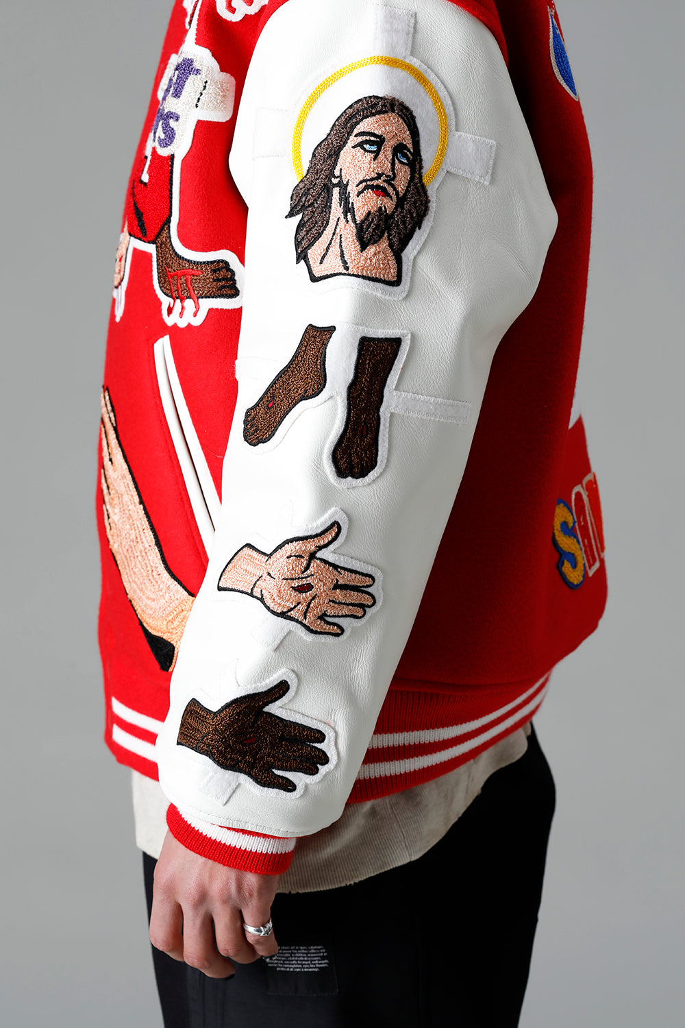 DENIM TEARS × ©SAINT M×××××× "SAINT TEARS" Stadium Jacket