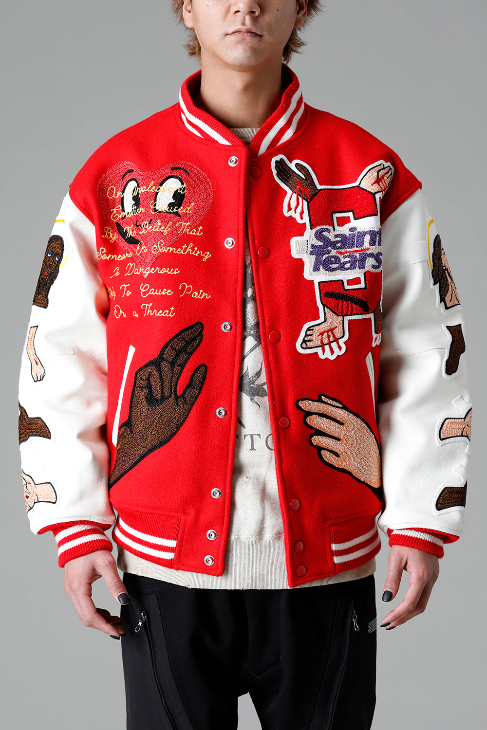 DENIM TEARS × ©SAINT M×××××× "SAINT TEARS" Stadium Jacket