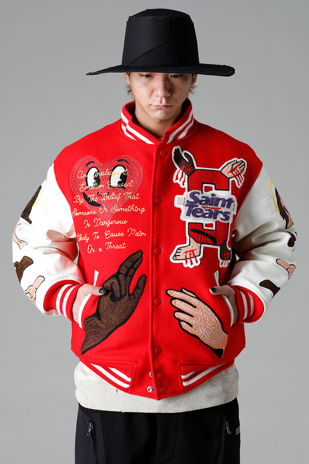 DENIM TEARS × ©SAINT M×××××× "SAINT TEARS" Stadium Jacket