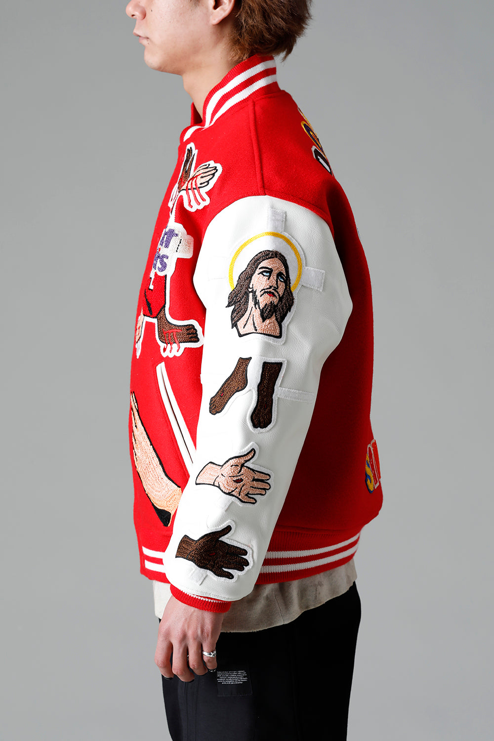 DENIM TEARS × ©SAINT M×××××× "SAINT TEARS" Stadium Jacket