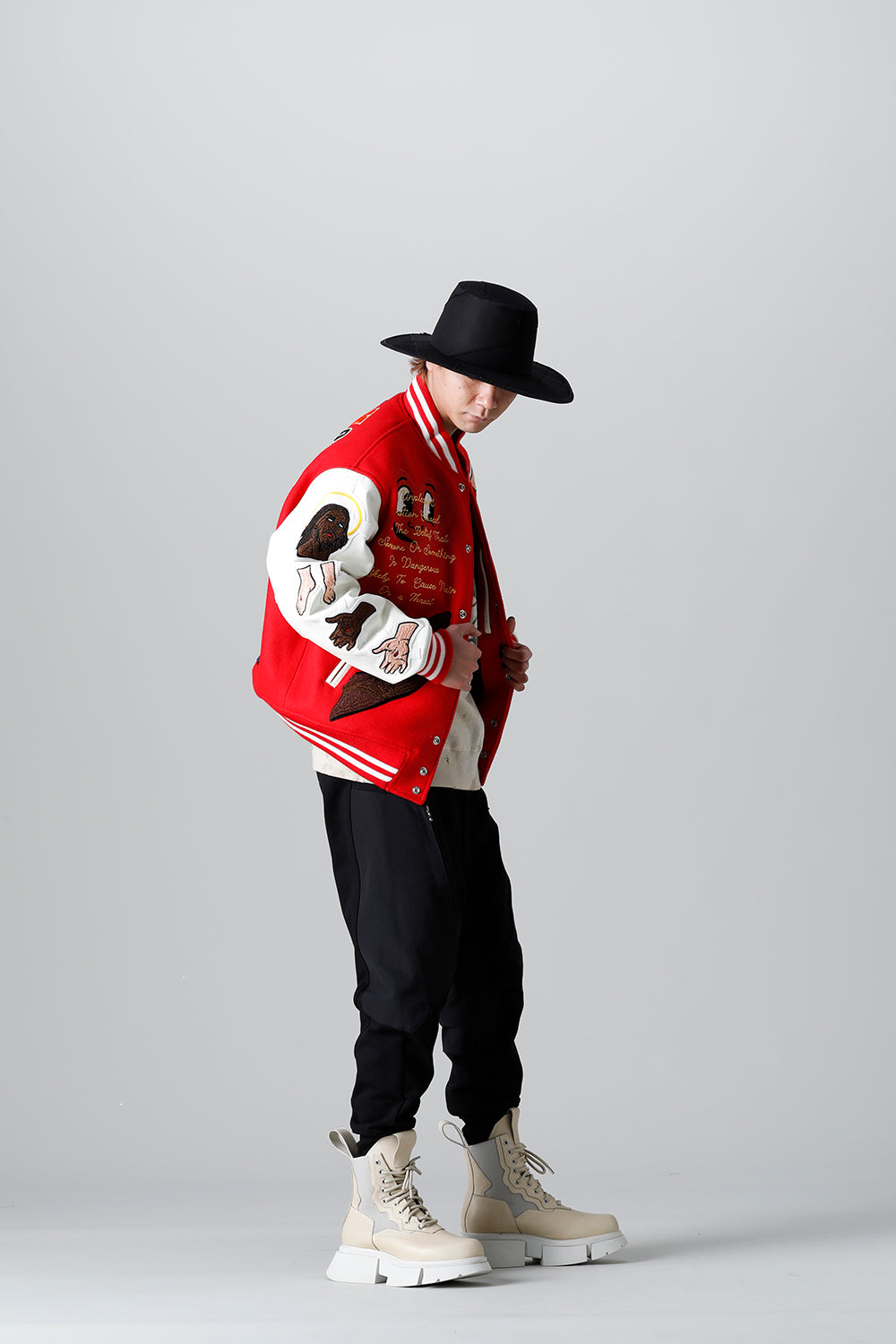 DENIM TEARS × ©SAINT M×××××× "SAINT TEARS" Stadium Jacket