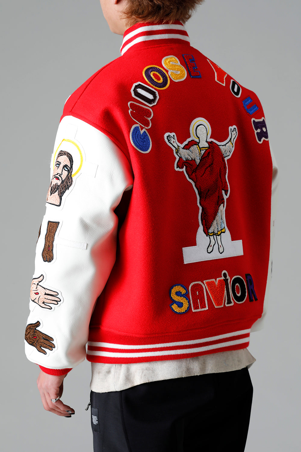 DENIM TEARS × ©SAINT M×××××× "SAINT TEARS" Stadium Jacket