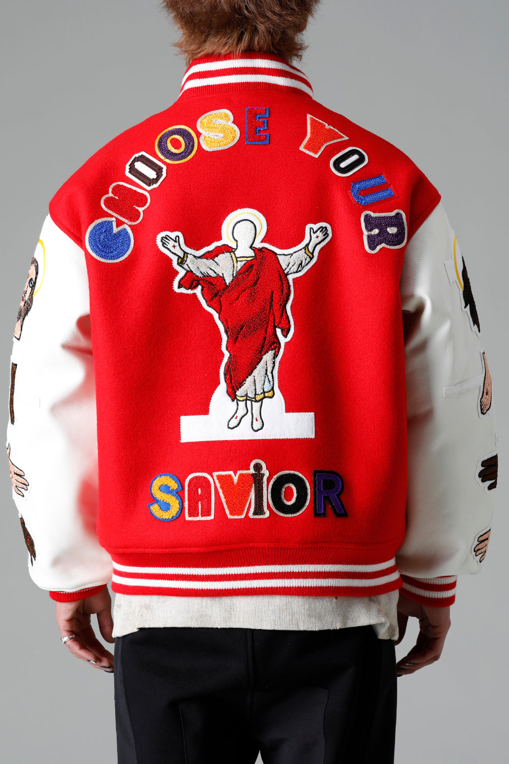 DENIM TEARS × ©SAINT M×××××× "SAINT TEARS" Stadium Jacket