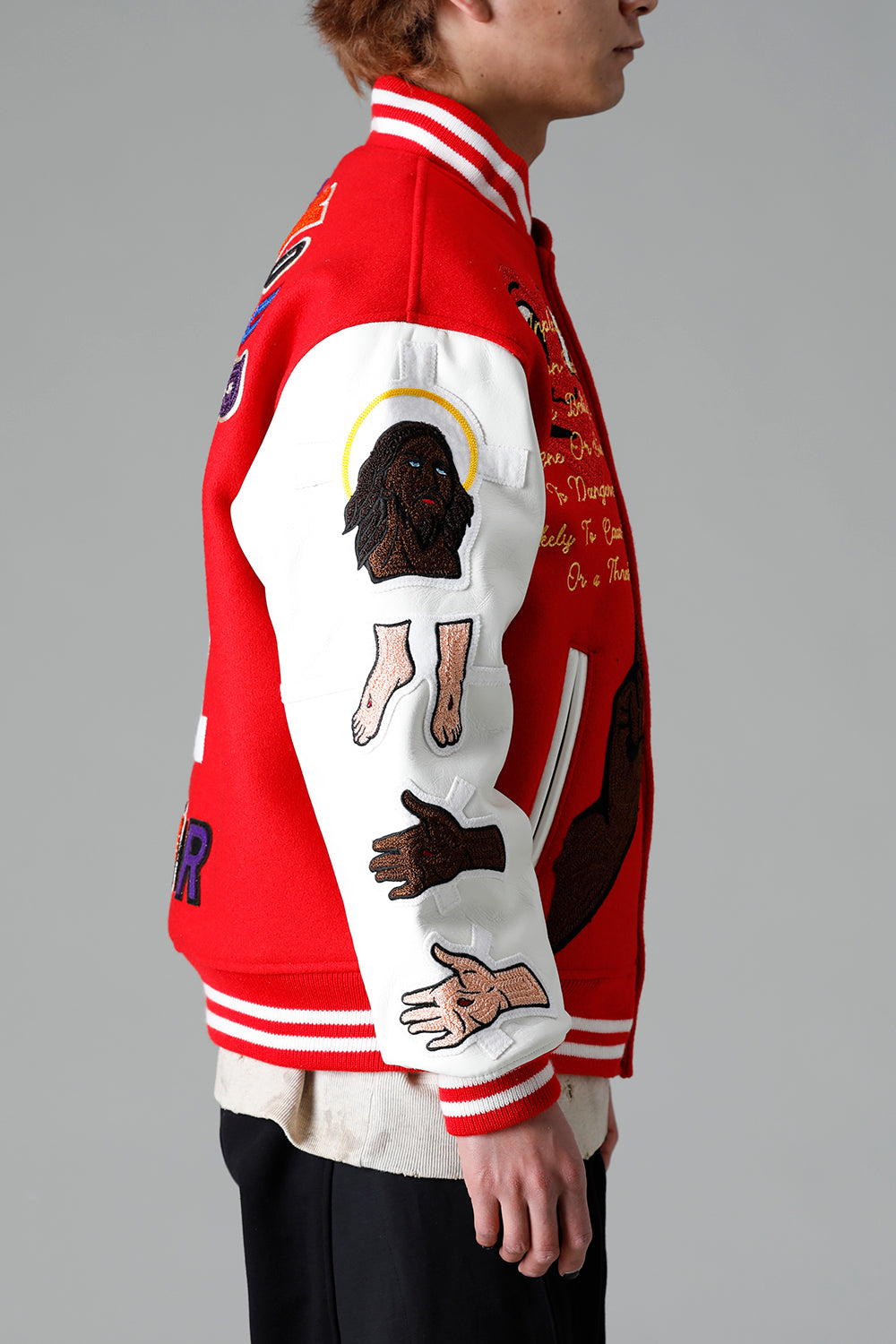 DENIM TEARS × ©SAINT M×××××× "SAINT TEARS" Stadium Jacket