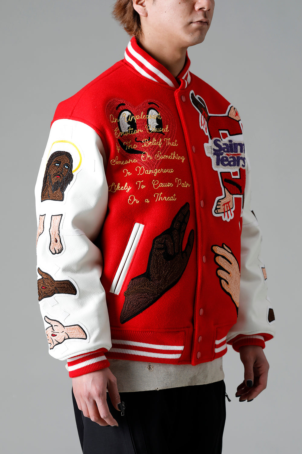 DENIM TEARS × ©SAINT M×××××× "SAINT TEARS" Stadium Jacket