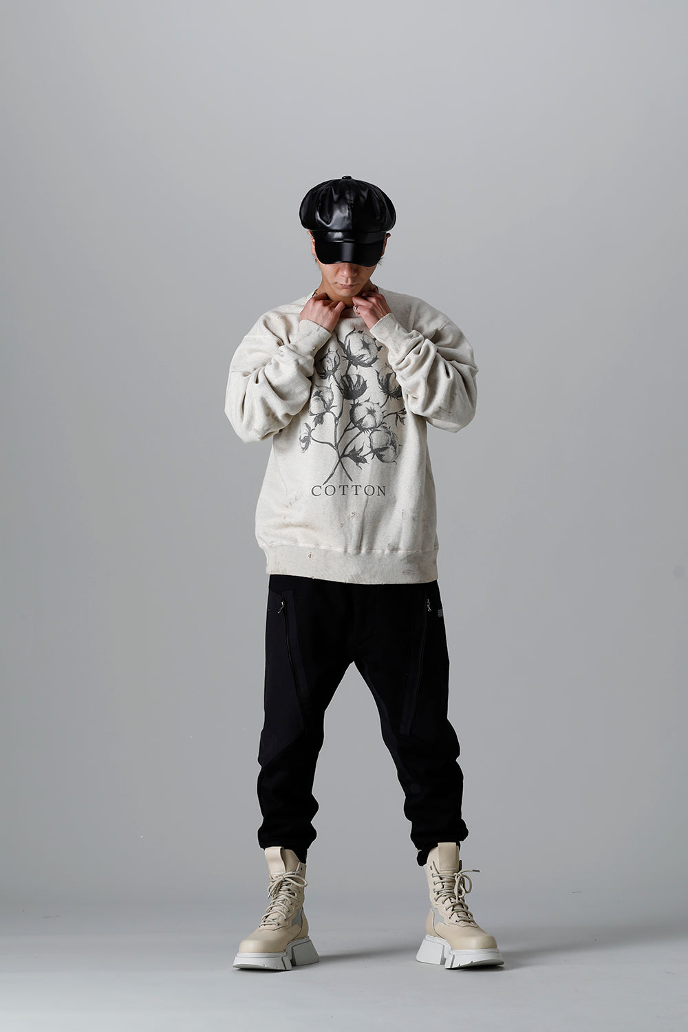 DENIM TEARS × ©SAINT M×××××× "SAINT TEARS" Cotton Flower Sweat shirt