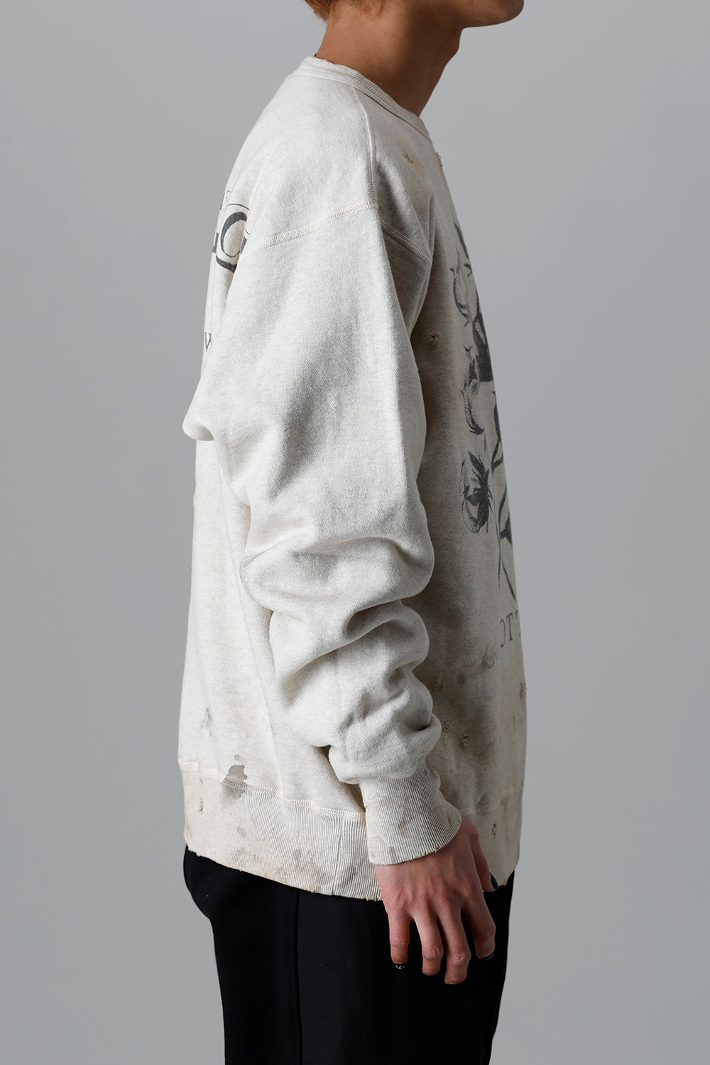 DENIM TEARS × ©SAINT M×××××× "SAINT TEARS" Cotton Flower Sweat shirt
